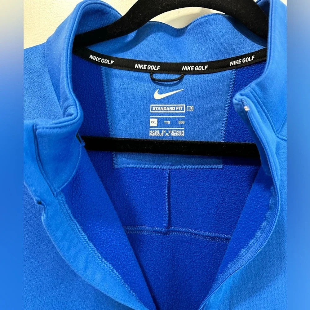Nike men's XXL Golf therma pullover, 1/2 zip, blue,‎ standard fit